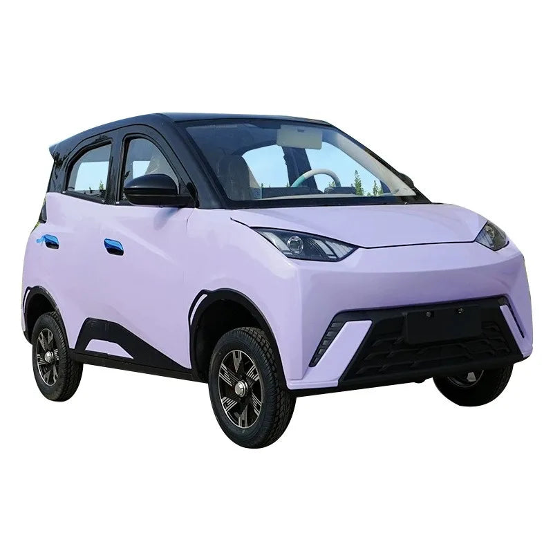 Four-wheeled electric vehicle adult new energy elderly women household transportation oil and electricity dual-purpose closed el